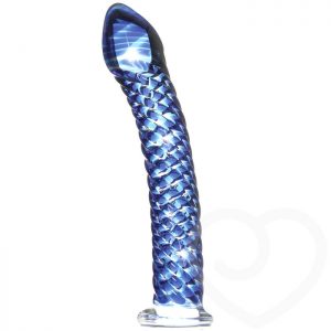 Icicles No 29 Textured Swirl G-Spot Glass Dildo