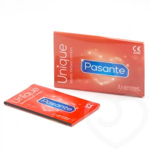 Pasante Unique Non Latex Polyethylene Condoms (3 Pack)