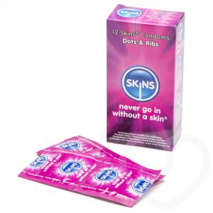 Skins Dotted and Ribbed Condoms (12 Pack)