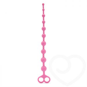 Tracey Cox Supersex Silicone Anal Beads with Finger Loop 12 Inch