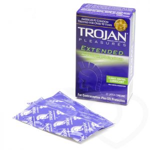 Trojan Extended Pleasure Condoms (12 Pack)