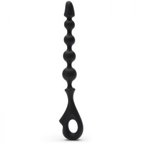 Anal Fantasy EZ Grip Silicone Anal Beads with Finger Loop