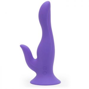 Maia Vivian Rechargeable Silicone Rabbit Vibrator with Suction Cup