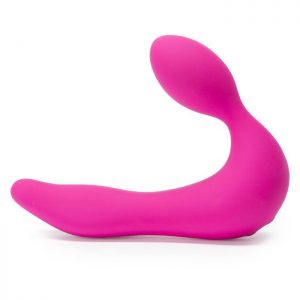 The Eternal Swan USB Rechargeable Vibrating Strapless Strap On Dildo