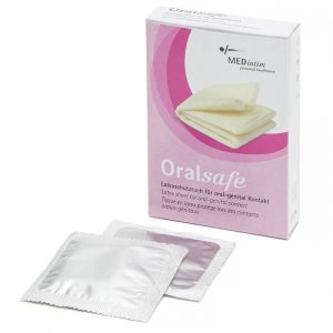 Oralsafe Strawberry Flavoured Latex Dental Dams (8 Pack)