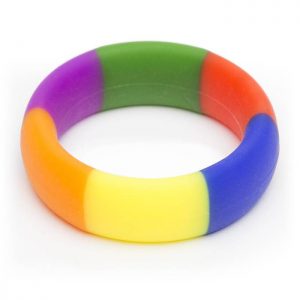 Rascal Pride Rainbow 1.75 Inch Silicone Cock Ring