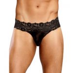 Male Power Scandal Lace Micro Thong with Pinch Back - Male Power