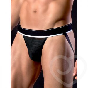 Apollo Sheer Jock Strap with Built-In Cock Ring