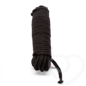 Bondage Boutique Soft Cotton Black Shibari Rope 10 Metre