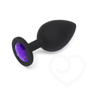 Doc Johnson Booty Bling Beginner Silicone Butt Plug with Purple Crystal