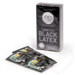 EXS Black Fantasy Coloured Condoms (12 Pack)