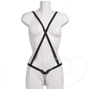 Fetish Harness with Chain G-String