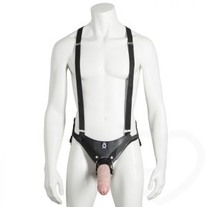 King Cock Unisex Hollow Strap On Suspender System 8 Inch