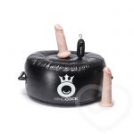 King Cock Vibrating Inflatable Hot Seat with 2 King Cock Attachments - King Cock