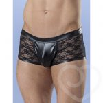 LHM Wet Look and Lace Boxer Shorts - LHM