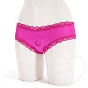 Love Rider Hot Pink Strap-On Knickers with Vibrator Pocket