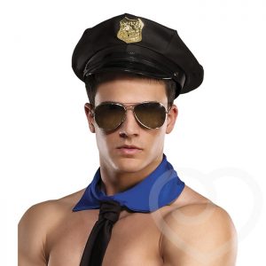 Male Power Officer Frisk ‘Em Police Hat