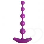 Pure Anal Beads with T-Bar Handle 6.5 Inch - Unbranded
