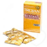 Trojan Ultra Ribbed Ecstasy Condoms (10 Pack) - Trojan