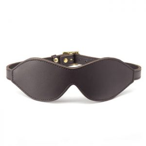 Coco de Mer Brown Leather Blindfold