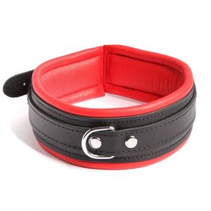 DOMINIX Deluxe Leather Collar Red