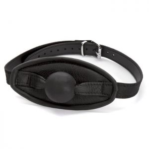 DOMINIX Deluxe Medium Ball Gag with Leather Muzzle