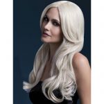 Fever Long Blonde Wavy Wig with Centre Parting - Fever Costumes