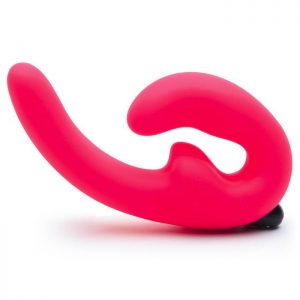 Fun Factory ShareVibe USB Rechargeable Pink Vibrating Double Strap On
