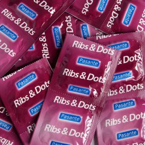 Pasante Ribbed and Dotted Condoms (72 Pack)