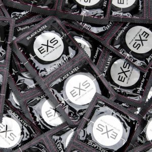 EXS Black Latex Condoms (100 Pack)
