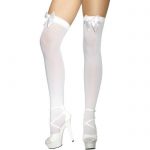 Fever White Stockings with Bows - Fever Costumes