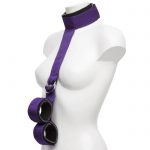 Purple Reins Collar-to-Wrist Restraint - Purple Reins