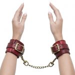 Bondage Boutique Faux Snakeskin Wrist Cuffs - Bondage Boutique