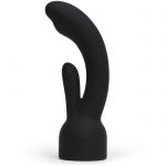 Doxy Number 3 Black Silicone Rabbit Wand Attachment - DOXY