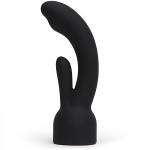 Doxy Number 3 Black Silicone Rabbit Wand Attachment