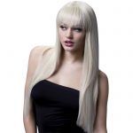 Fever Blonde Long Straight Wig with Fringe - Fever Costumes