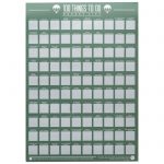 100 Things To Do Scratch Off Bucket List Poster - Unbranded