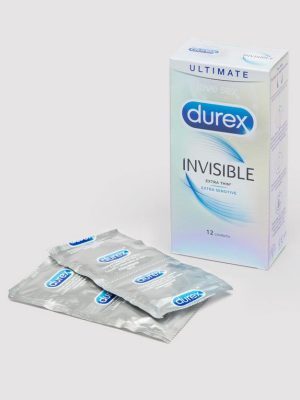 Durex Invisible Extra Sensitive Latex Condoms (12 Pack)