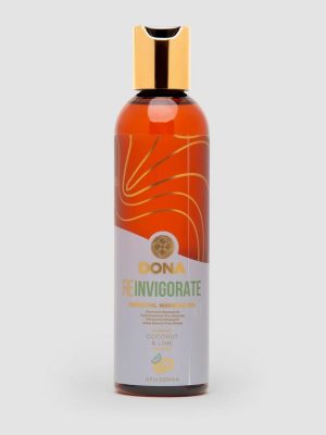 DONA Reinvigorate Coconut and Lime Massage Oil 120ml