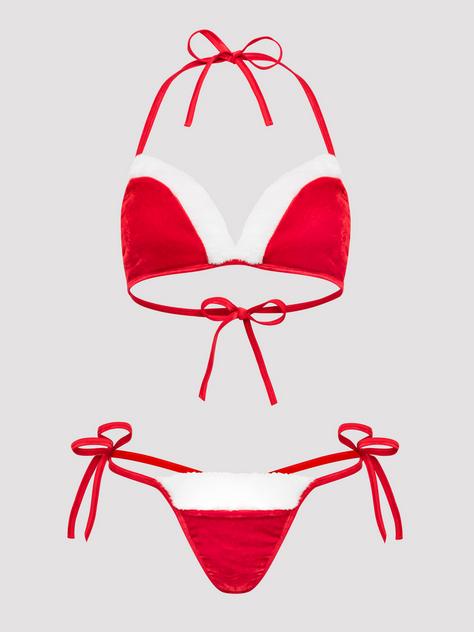 Lovehoney Fantasy Santa Red Bikini Set