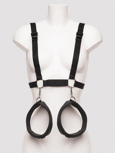 Bondage Boutique Harness with Wrist and Thigh Restraints