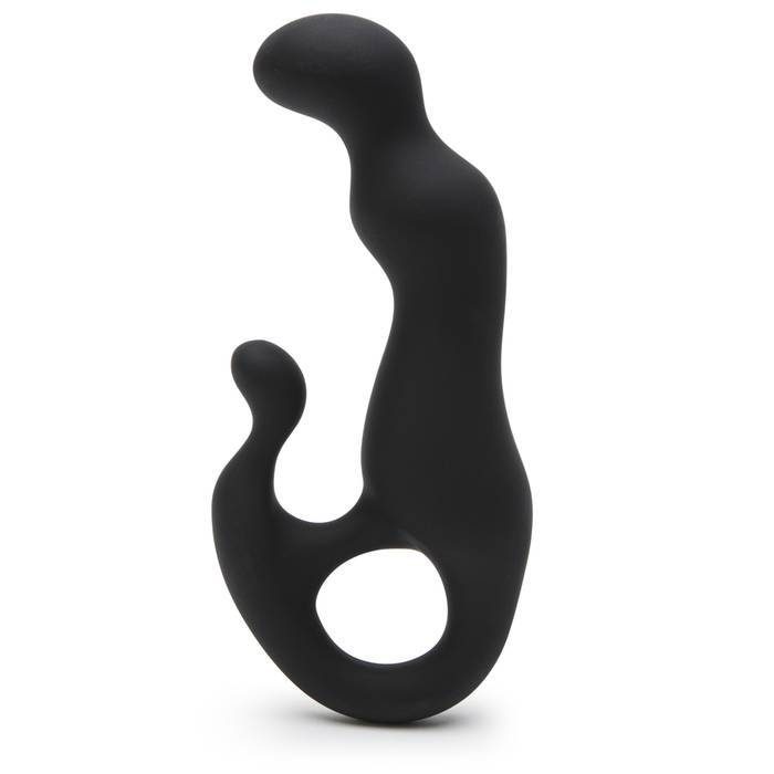 Anal Fantasy Curved Silicone Prostate Massager with Perineum Stimulator - Pipedream