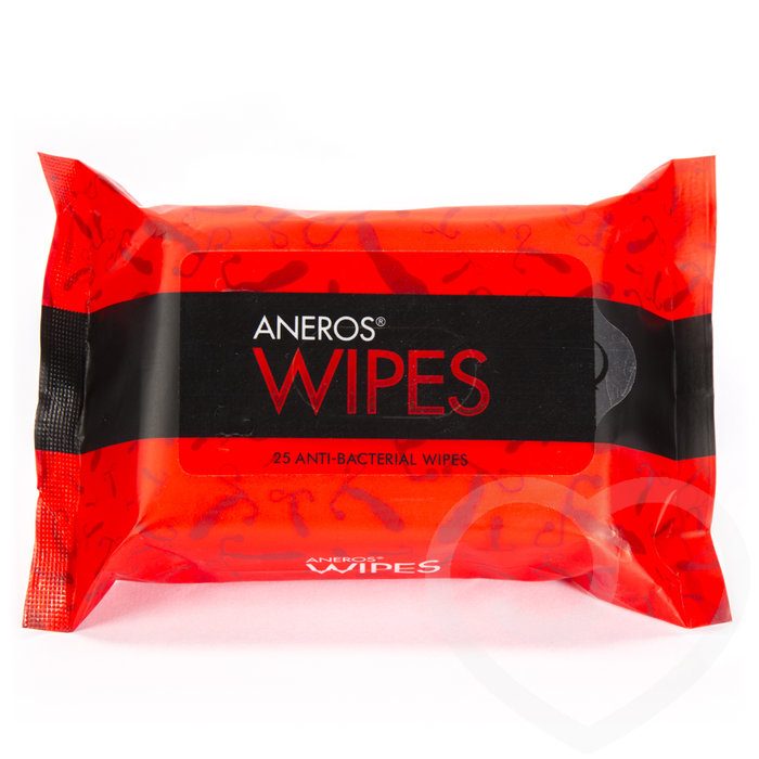 Aneros Antibacterial Sex Toy and Body Wipes (25 Pack) - Aneros