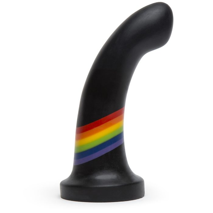 BS G-Spot Rainbow Curved Silicone Dildo 6.5 Inch - BS Atelier