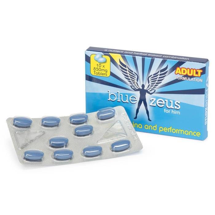 Blue Zeus for Him (10 Tablets) - Unbranded