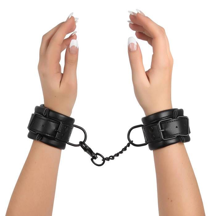 Bondage Boutique Faux Leather Wrist Cuffs - Bondage Boutique