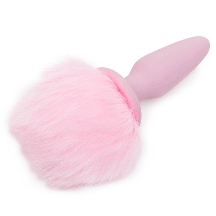 Bunny Tails Silicone Butt Plug 3.5 Inch - NSNovelties