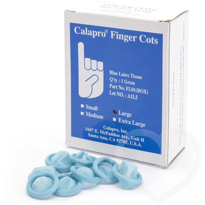 Calapro Latex Finger Cots (144 Pack) - Unbranded