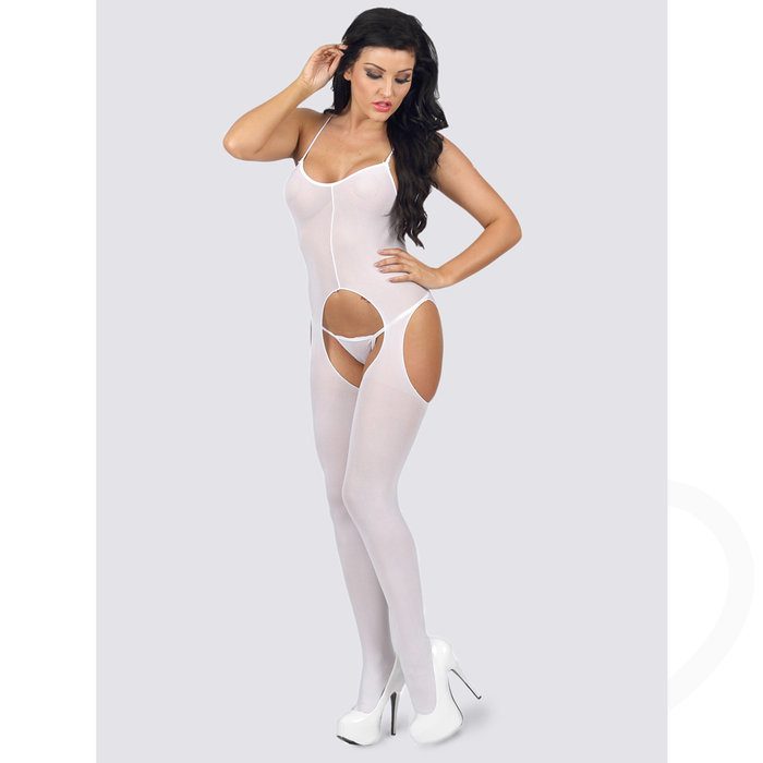 Classified Crotchless Suspender Bodystocking - Classified