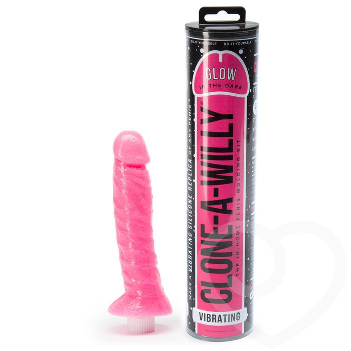 Clone-A-Willy Glow In The Dark Pink Vibrator Moulding Kit - Clone A Willy
